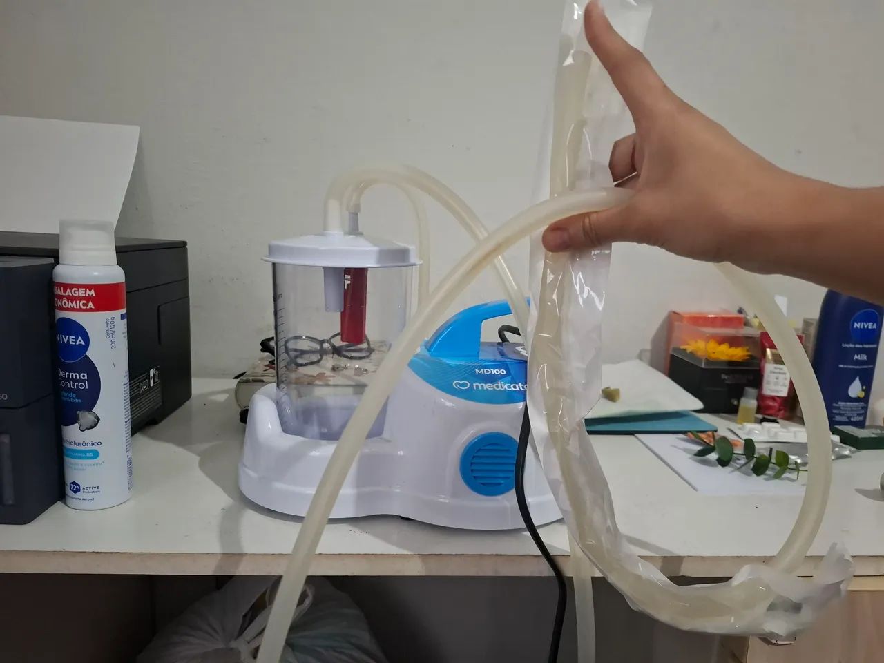 Aspirador de secreção MD 100 - Medicate - Foto 2