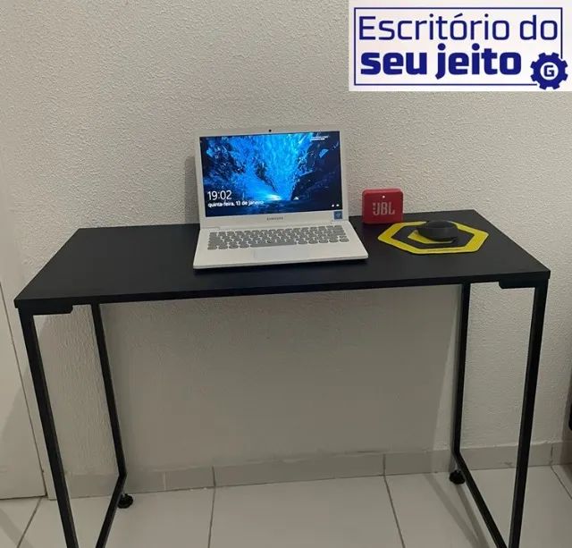 Mesa de Escritório NOVA Estilo Industrial Multiuso para Notebook Computador Estudo Birô