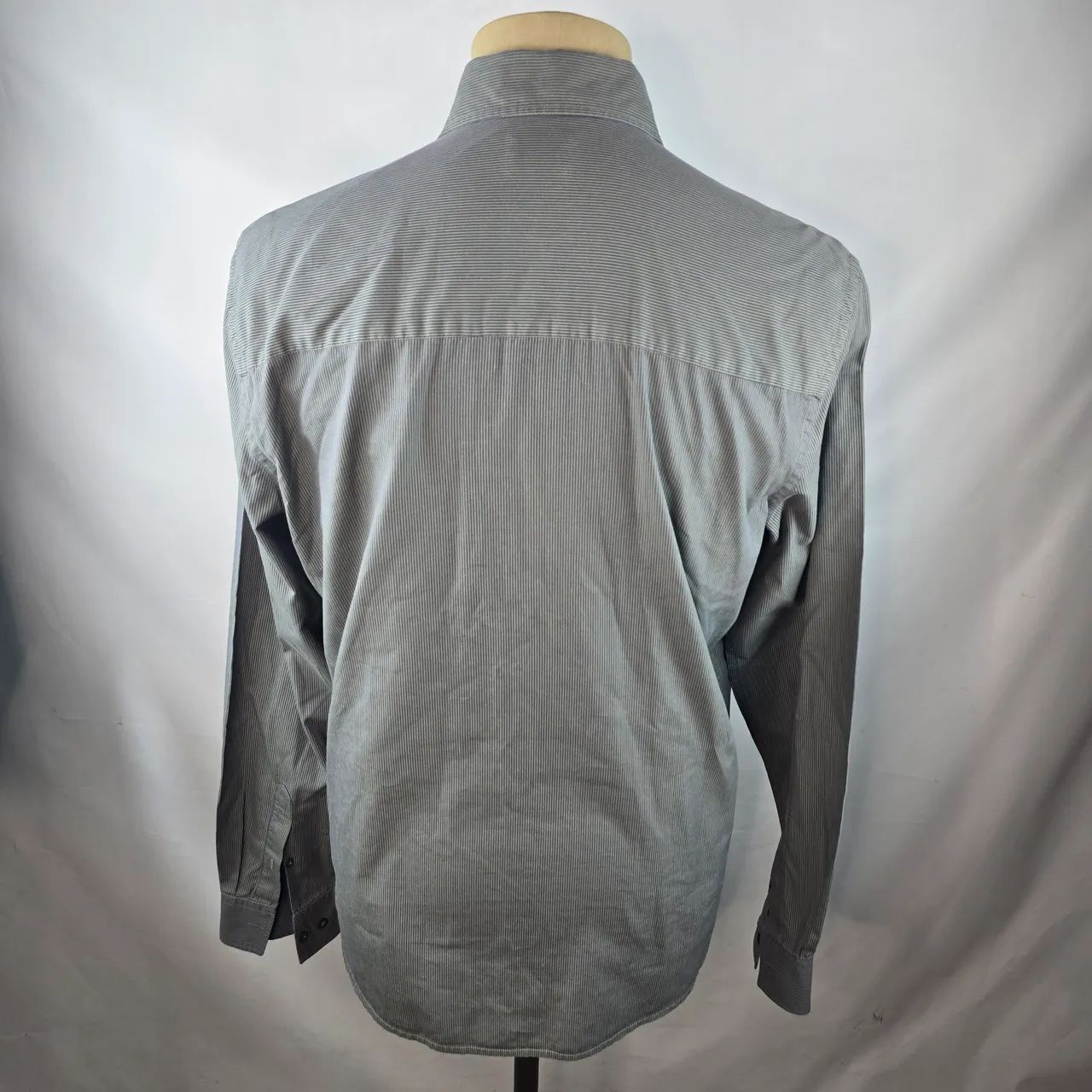 Camisa lacoste masculina G verde e roxa listrada  - Foto 2