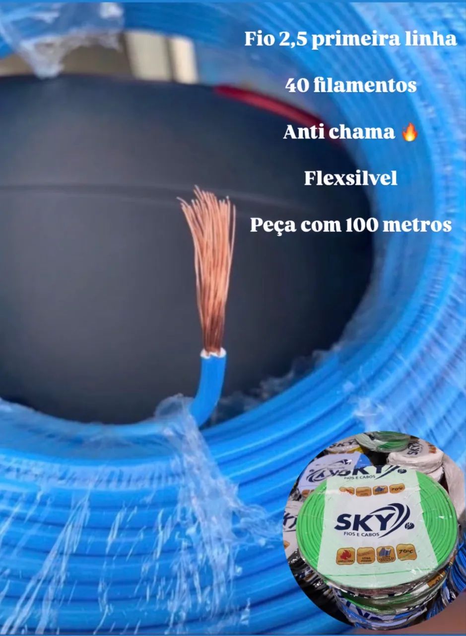 Fios primeira linha e tomadas modular  - Foto 3