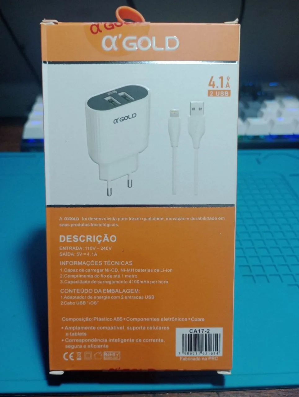 Kit Carregador Rápido iPhone Lightning 25W - Foto 2