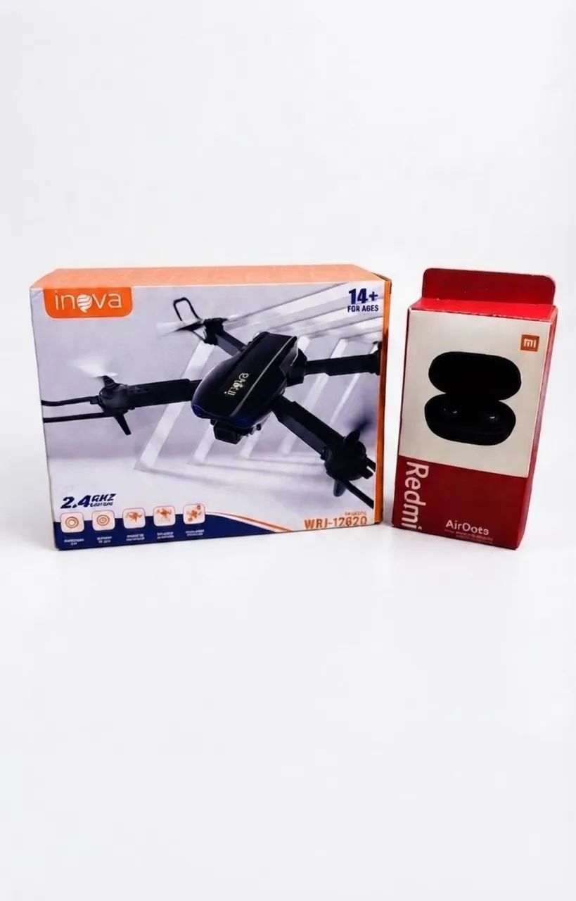 DRONE WJ19 com Câmera + Airdots realmi 