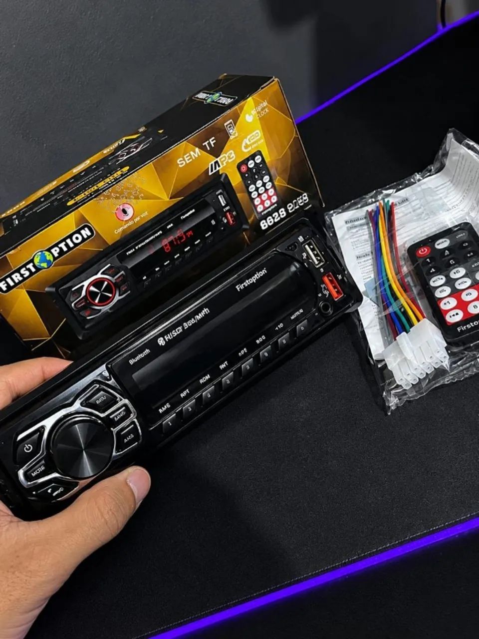 SOM AUTOMOTIVO BLUETOOTH, USB E PENDRIVE ENTREGA GRÁTIS - Foto 4