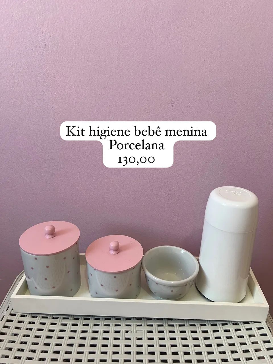 Kit higiene bebê menina 