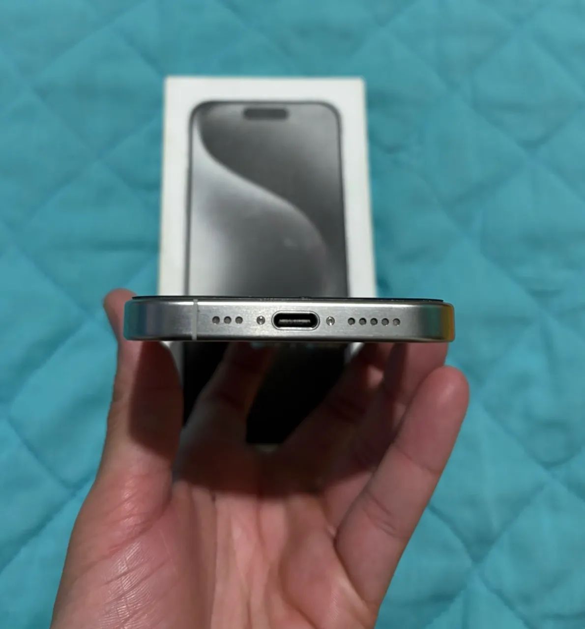 IPHONE 15 PRO 128GB BRANCO TITÂNIO - Foto 3