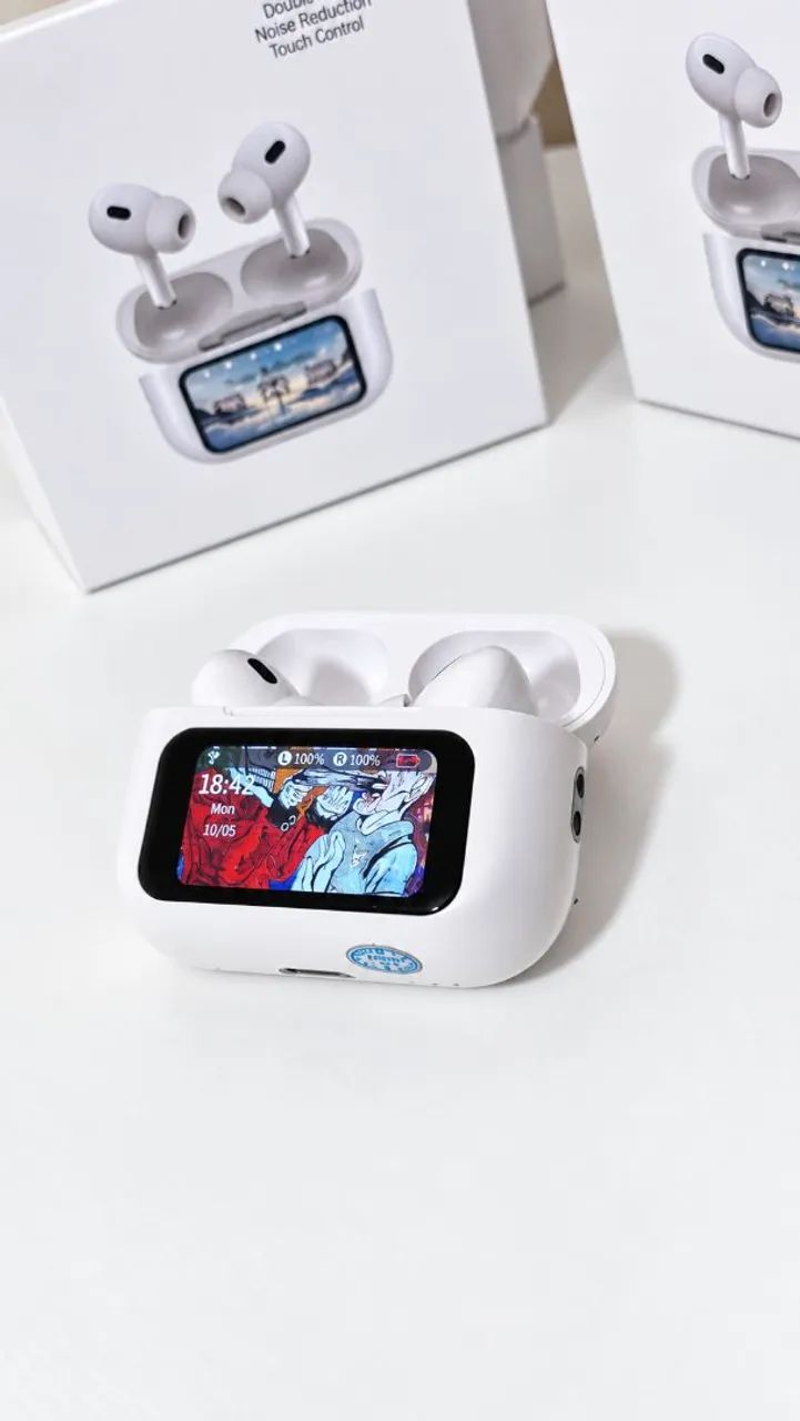 Fone de ouvido bluetooth com tela digital - Foto 3