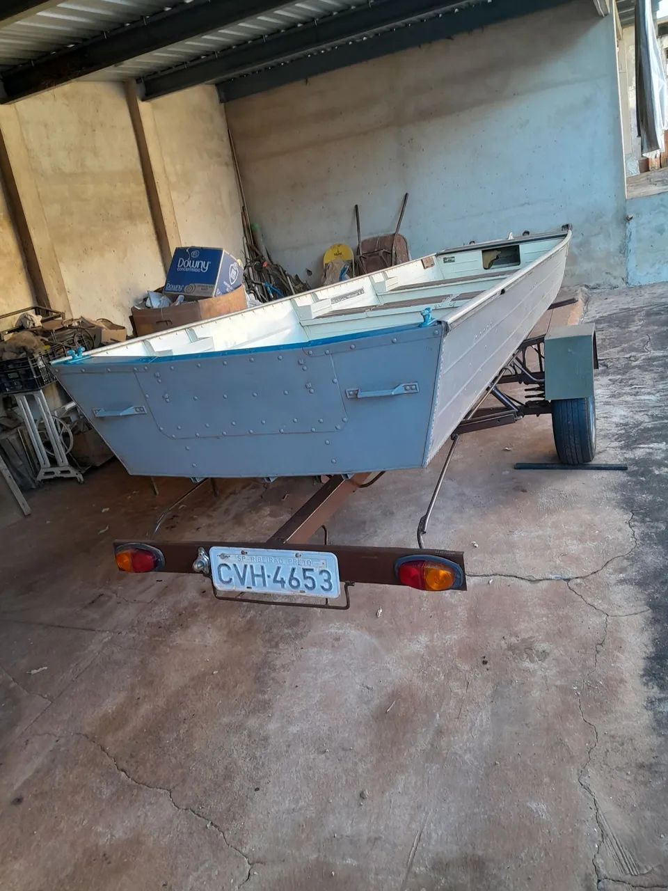 Barco + motor + carreta - Foto 4