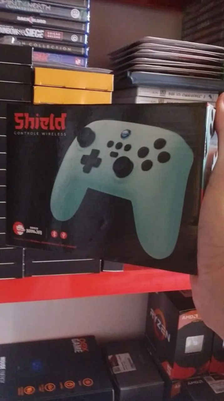 Controle Sem Fio Gamer Ninja Shield RGB USB - Foto 4
