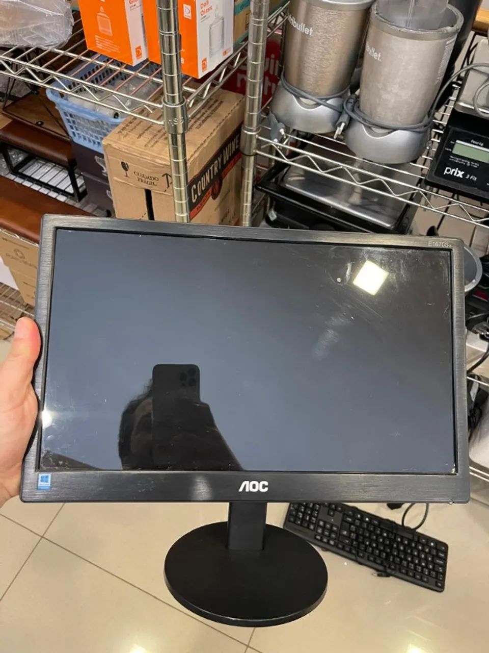 Monitor Led 15.6 Com Resolução Hd E1670swu - Aoc (Usado)