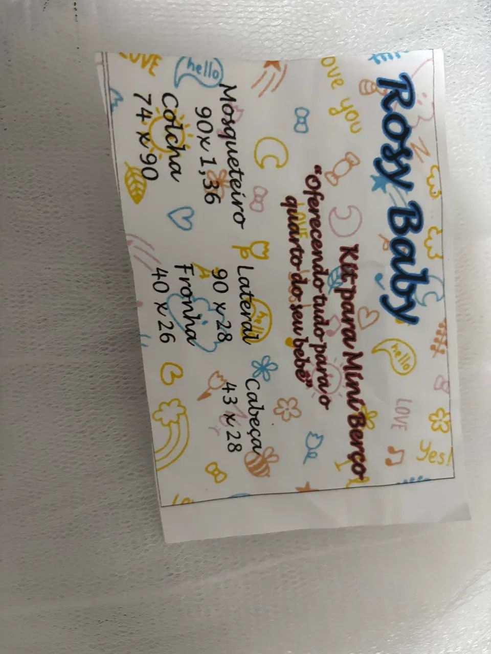Kit para mini berço  - Foto 3