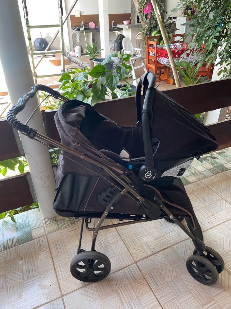 Carrinho com bebe conforto  - Foto 3