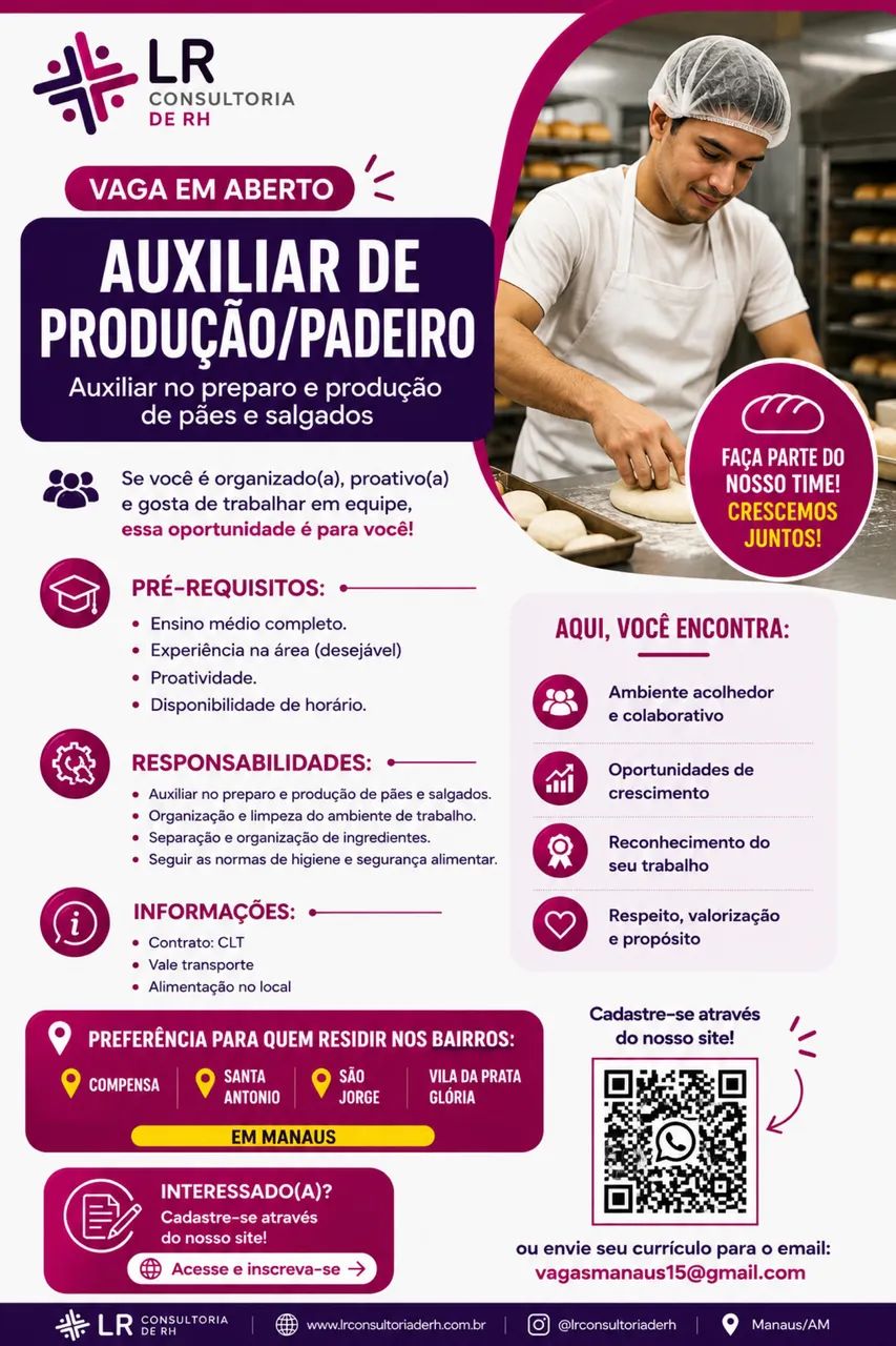 Auxiliar de produção 