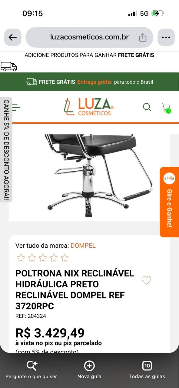 cadeira de barbeiro nova - Foto 4