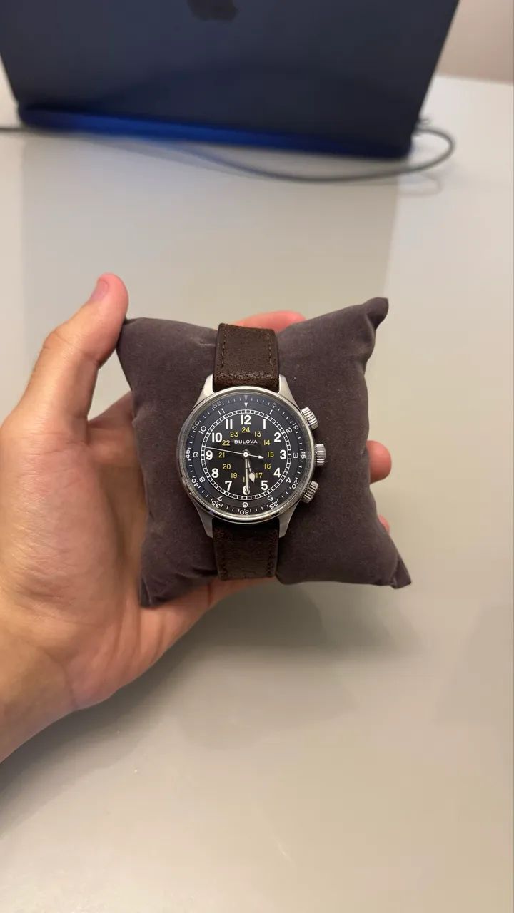 Relógio Bulova A-15 Pilot Military 96A245 - Foto 2