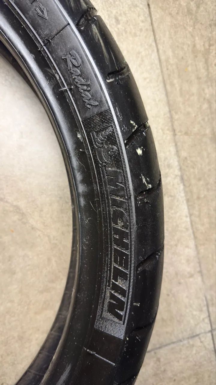 Vendo par Pneus moto meia vida 120/70R19 e 170/60R17 - Foto 3