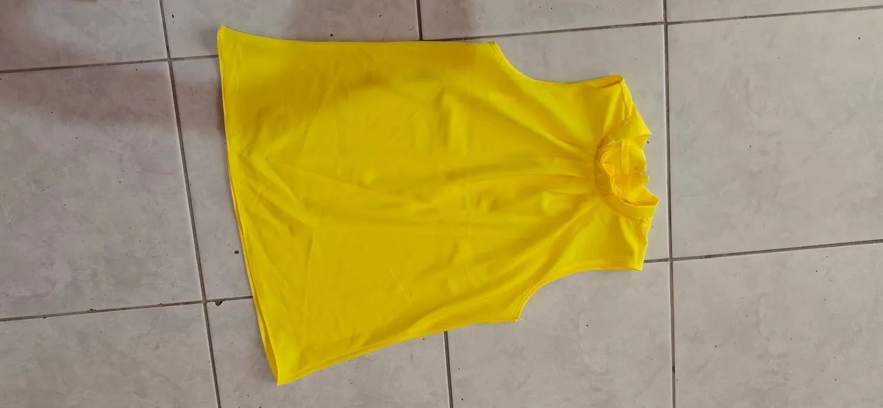 Blusa feminina amarela - Foto 3