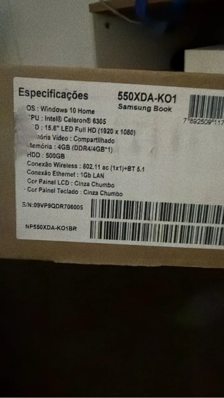 Notebook Samsung NÃO RECEBO PELA PLATAFORMA 