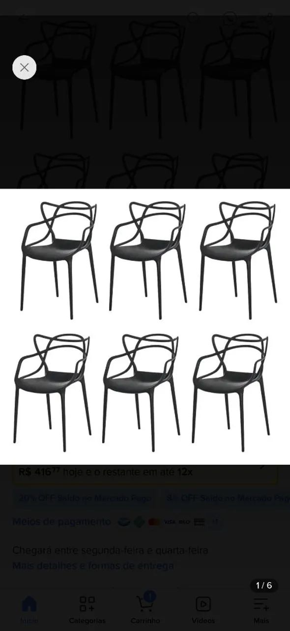 Cadeira  jantar Charles Eames Allegrs - Foto 3