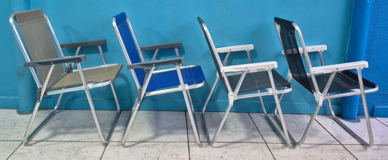 (Valor unitário) CADEIRA DE PRAIA EM ALUMÍNIO - Foto 3