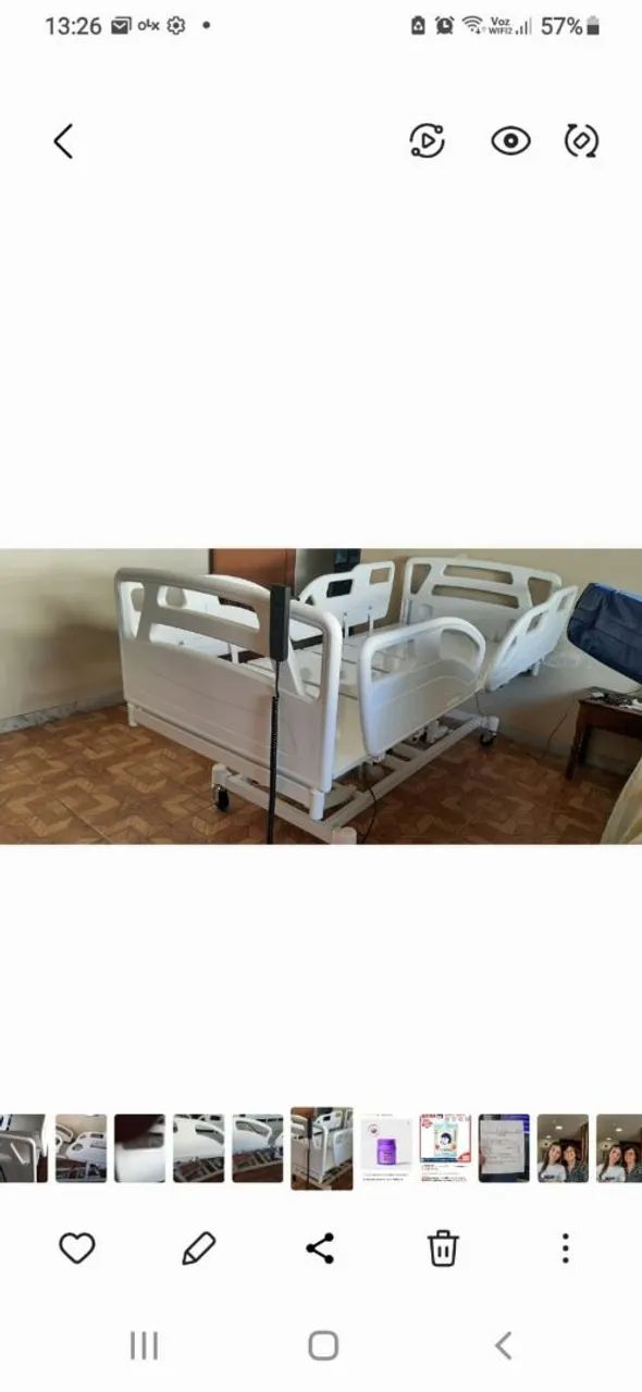 Cama hospitalar residencial + colchão hospitalar D33 + colchão pneumatico  - Foto 2