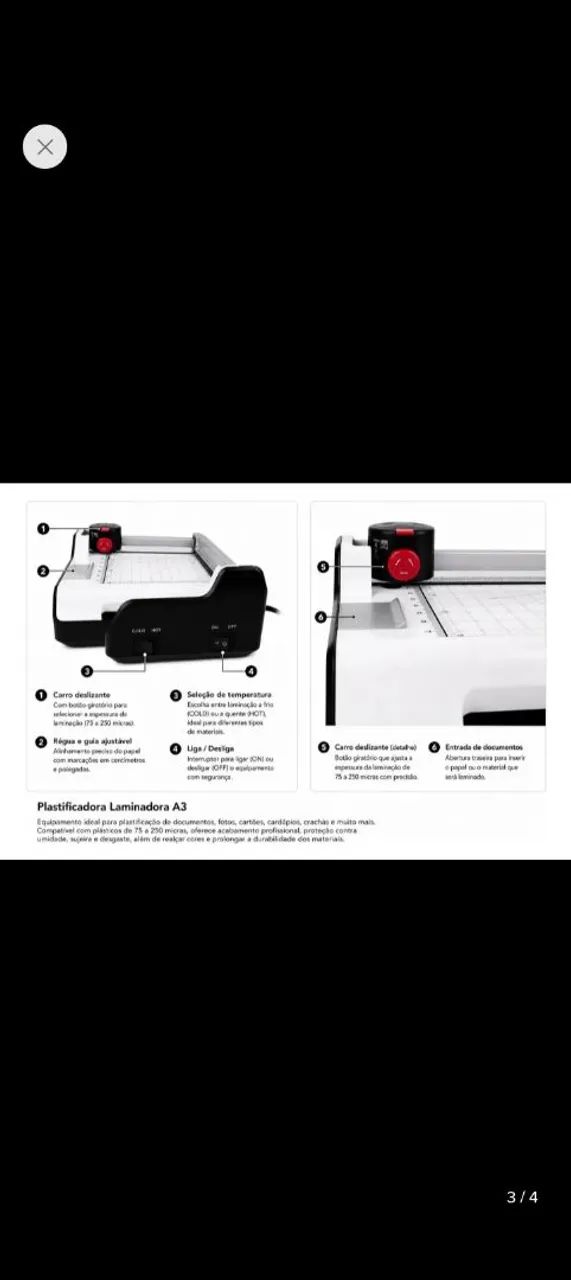 Plastificadora e Laminadora Mazilli - Foto 5
