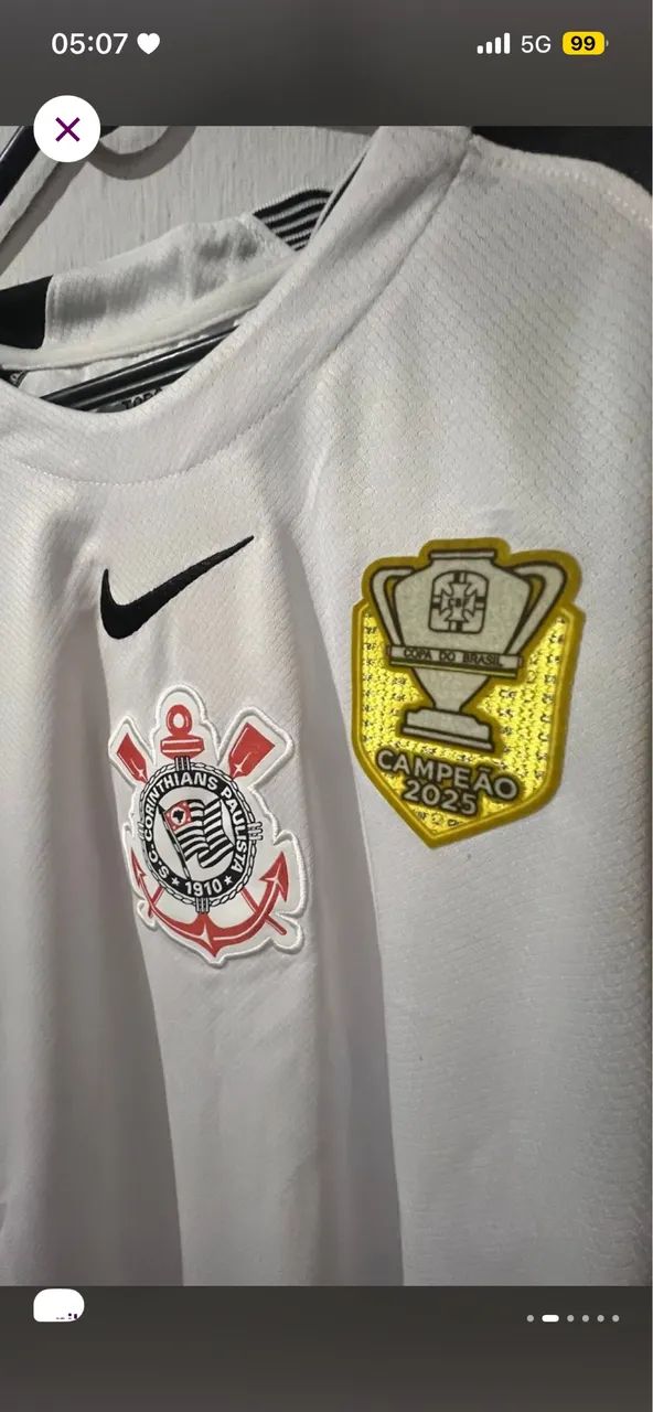 MANGA LONGA CORINTHIANS 2025 - Foto 2