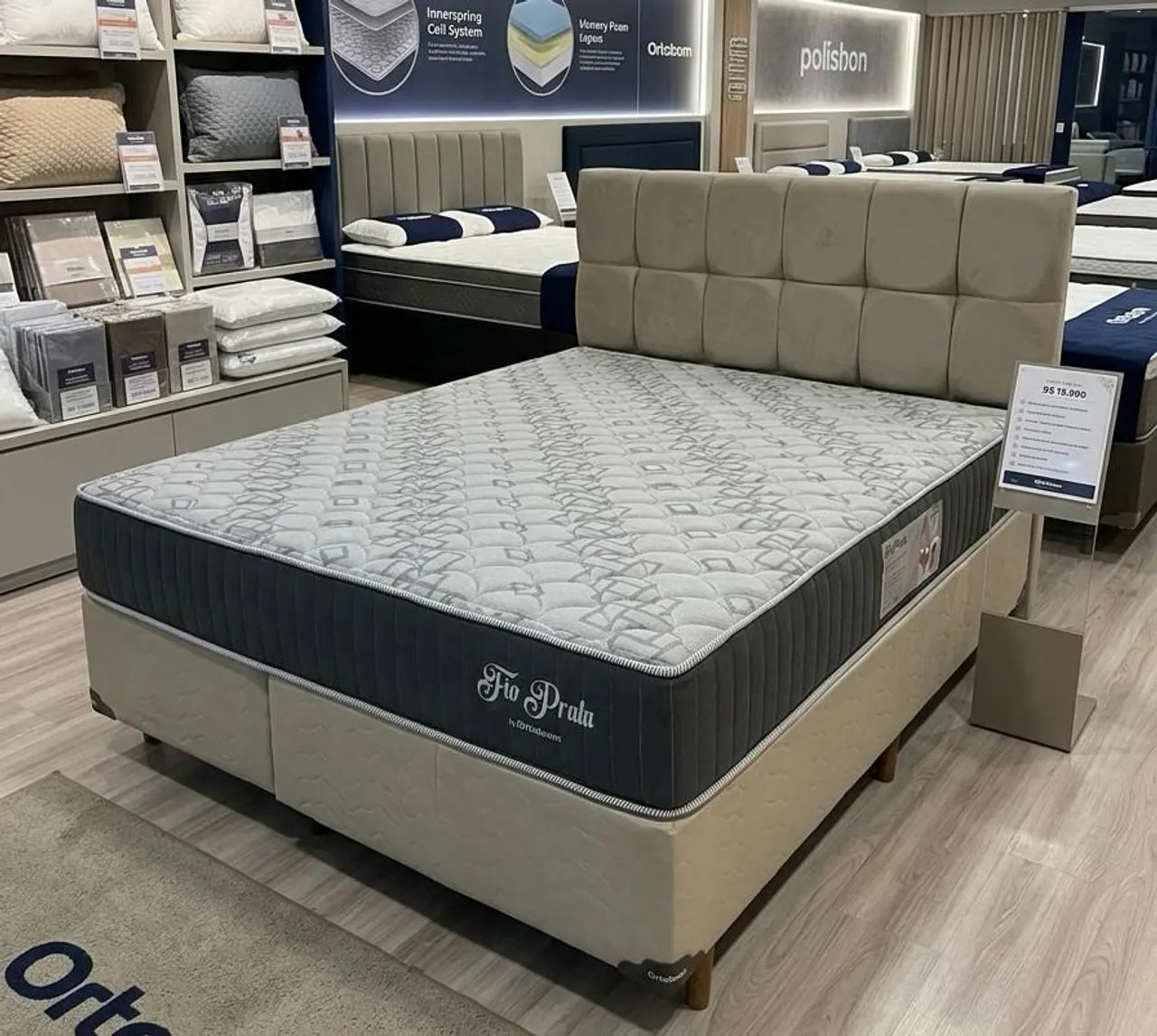CAMA QUEEN DE MOLAS ENSACADAS PROMOÇÃO 