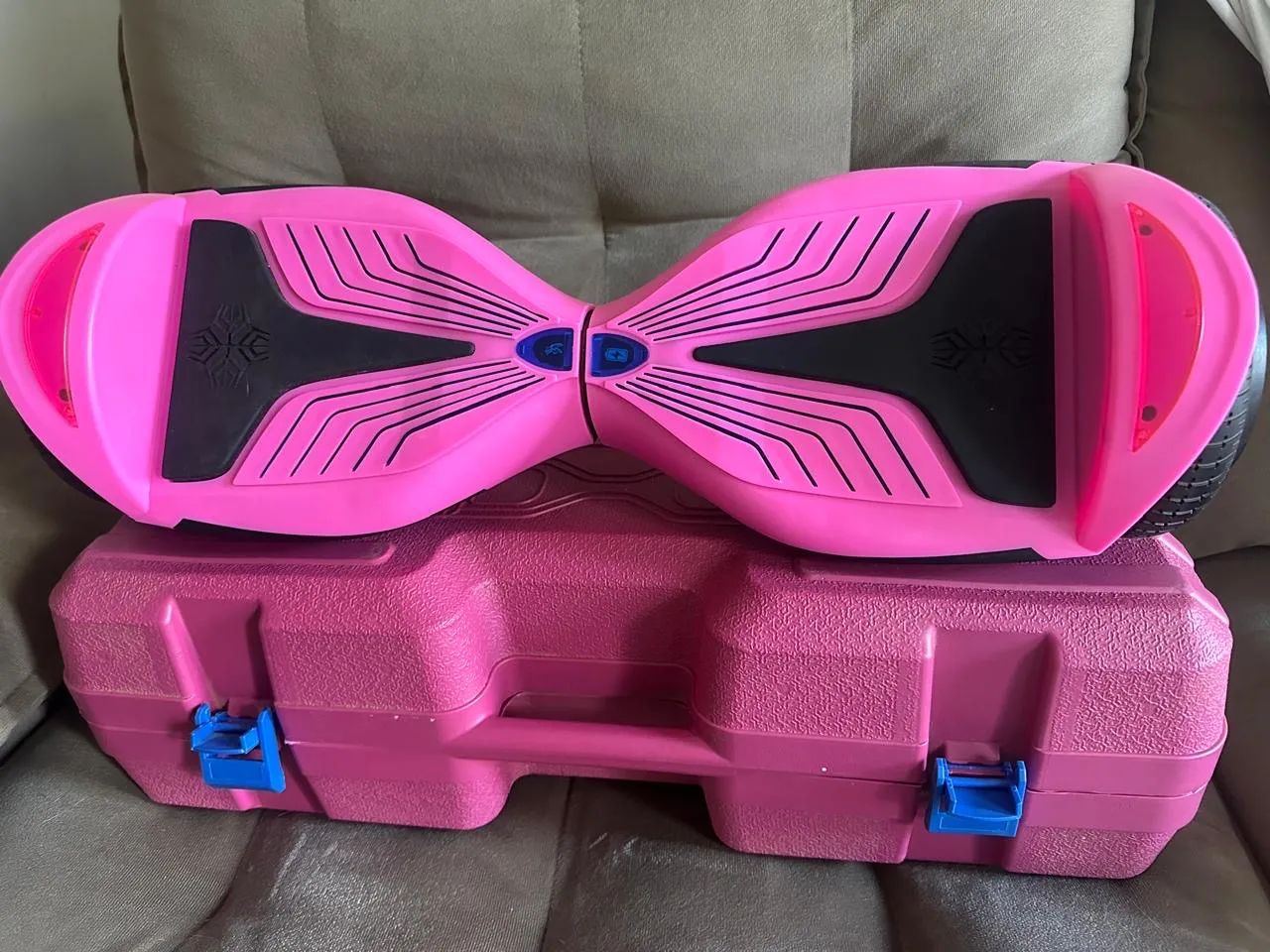 Skate elétrico hoverboard rosa - Foto 2