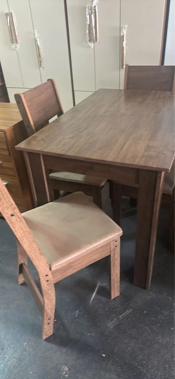 Mesa com 4 cadeiras / NOVO / entregamos  - Foto 2