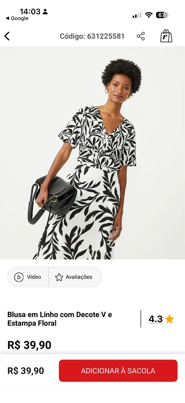 Blusa nova em linho  - Foto 2