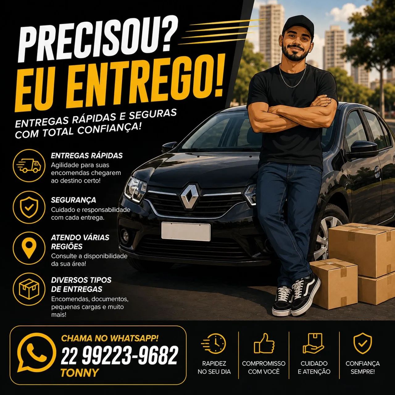 TONNY ENTREGAS - RÁPIDO, SEGURO E CONFIÁVEL! ?