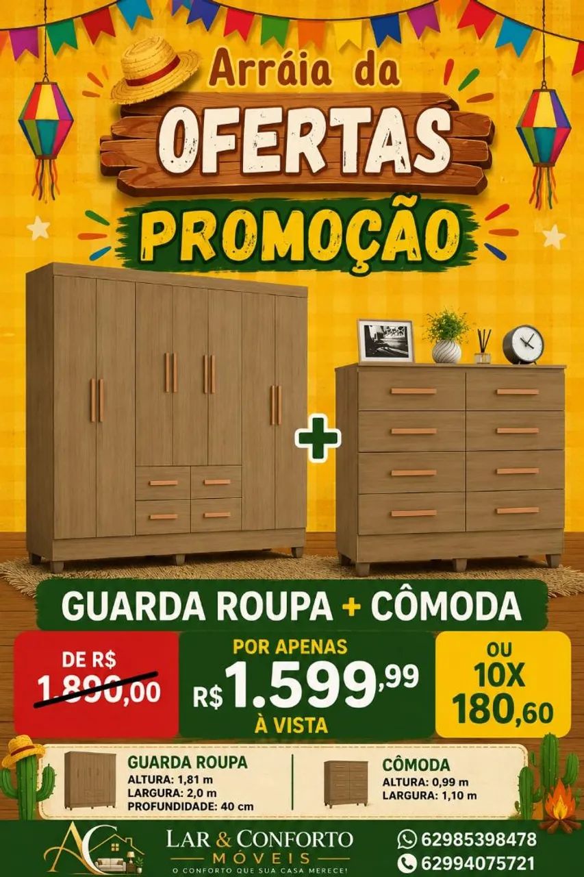 PROMOÇÃO DE GUARDA-ROUPA  - Foto 3