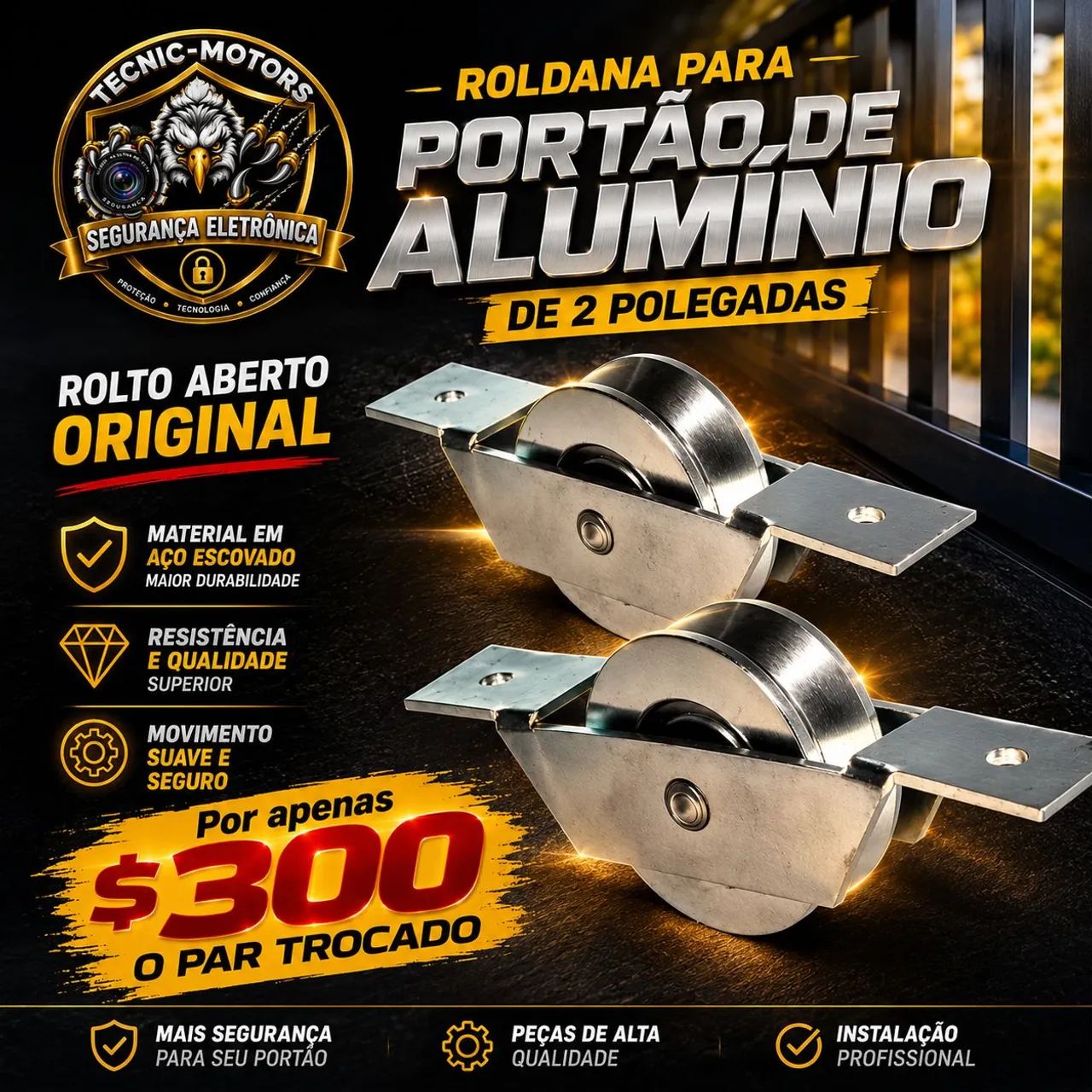 PORTÃO AUTOMÁTICO 24H - Foto 2