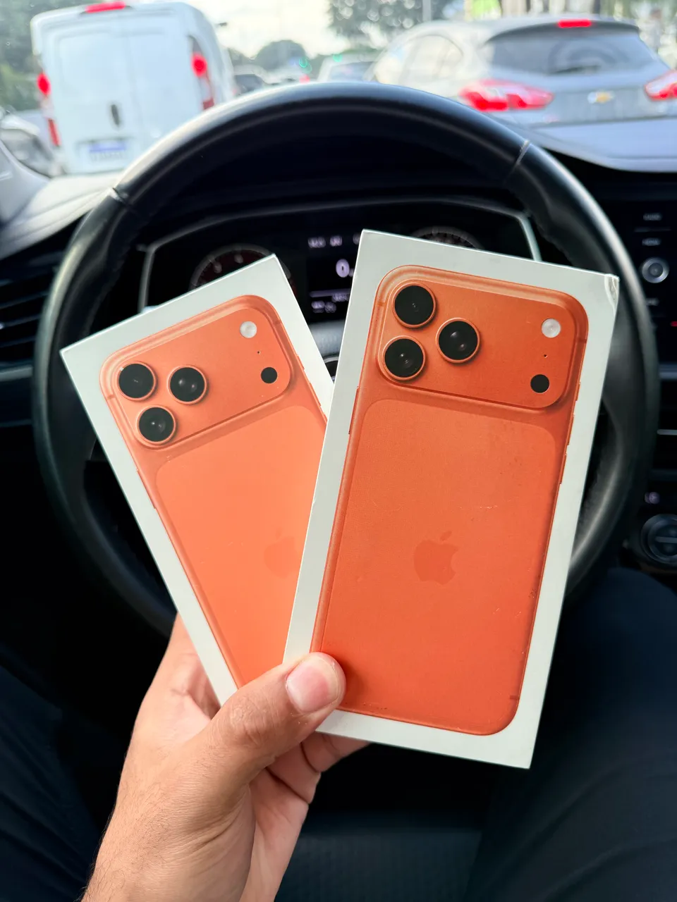 iPhone 17 Pro Max Apple 256GB Laranja-cósmico - Celulares e