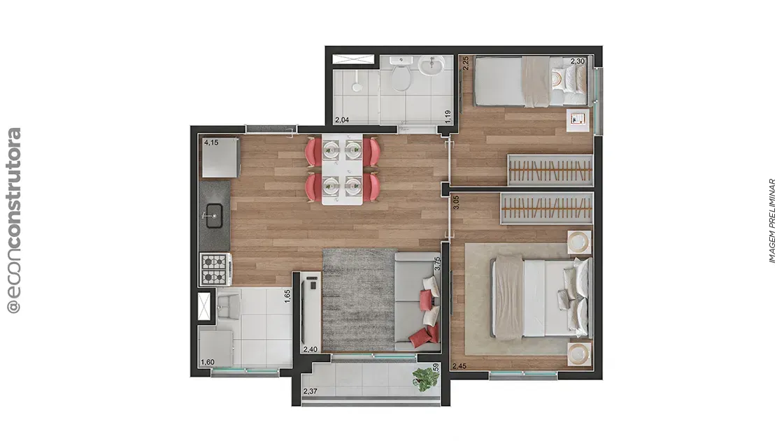 PLANTA 37m²