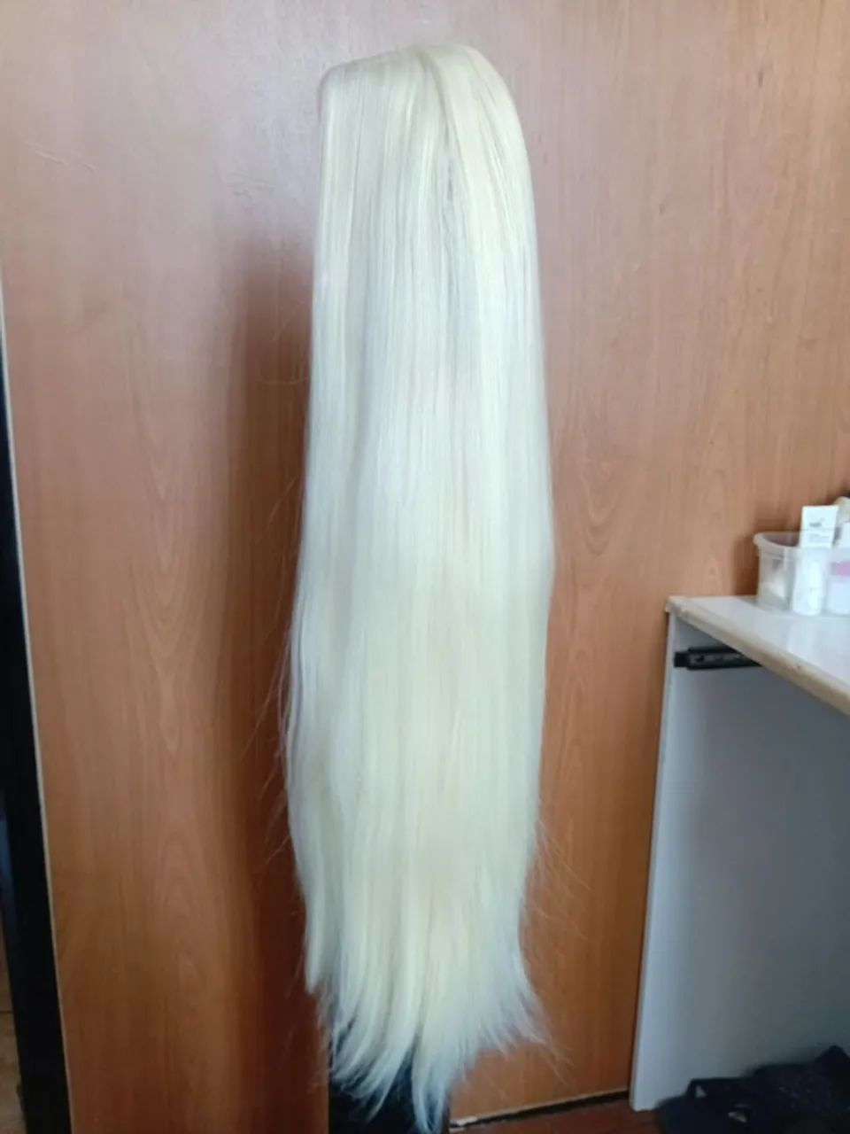 PERUCA WIG ORGÂNICA PLATINADA NUNCA USADA