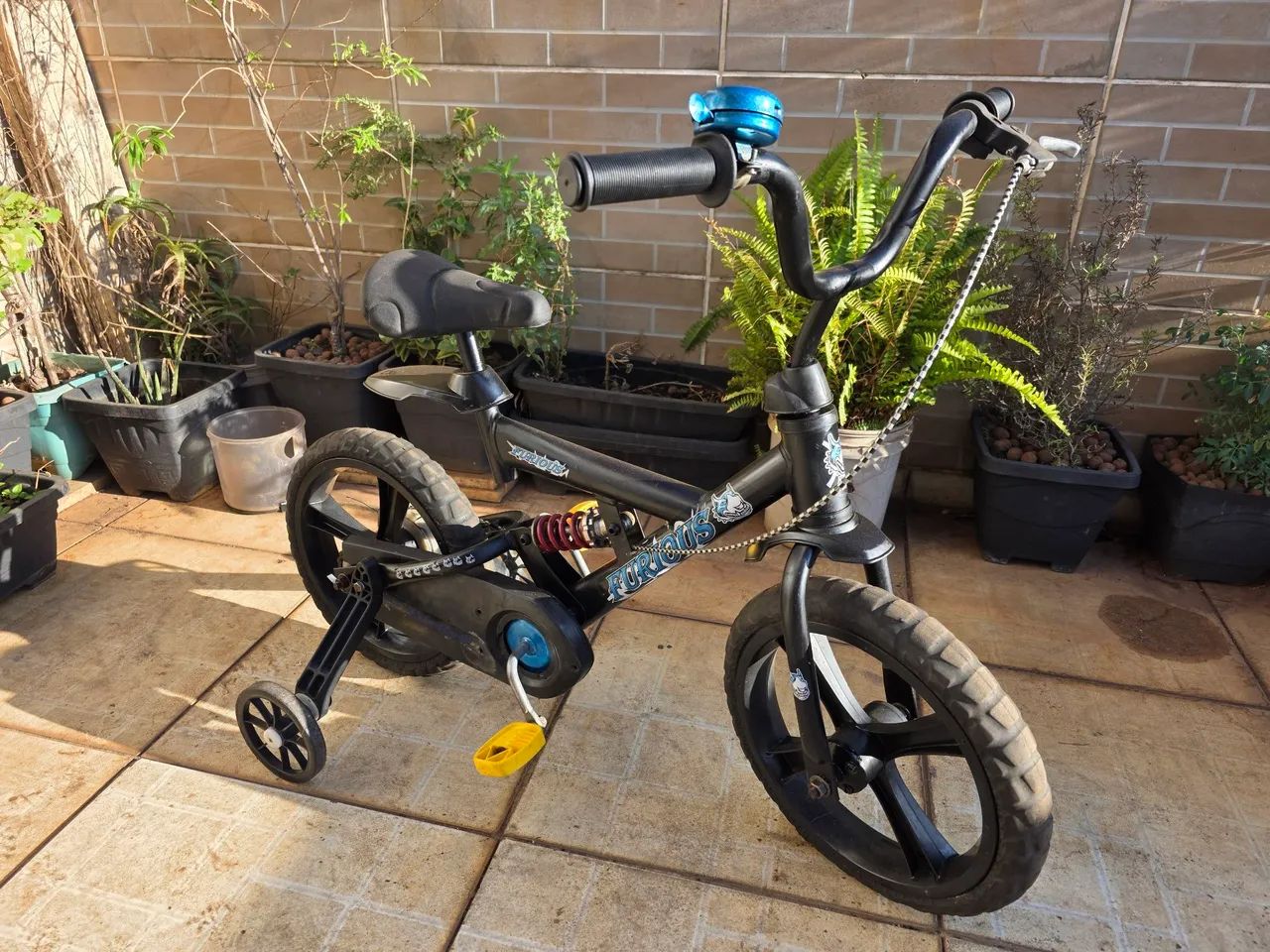 Rara bicicleta Bandeirante customizada aro 16 com mola! - Foto 3