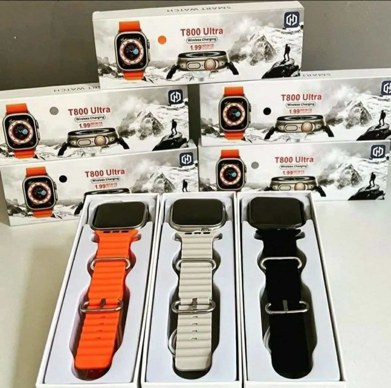 Smartwatch T 800 Ultra Preto  - Foto 5