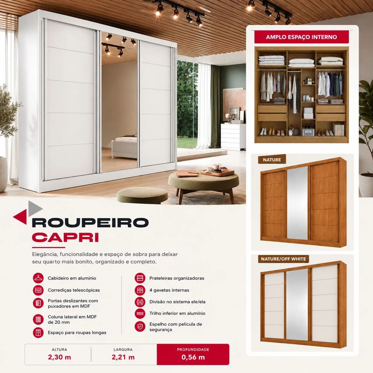 Guarda roupa Capri 