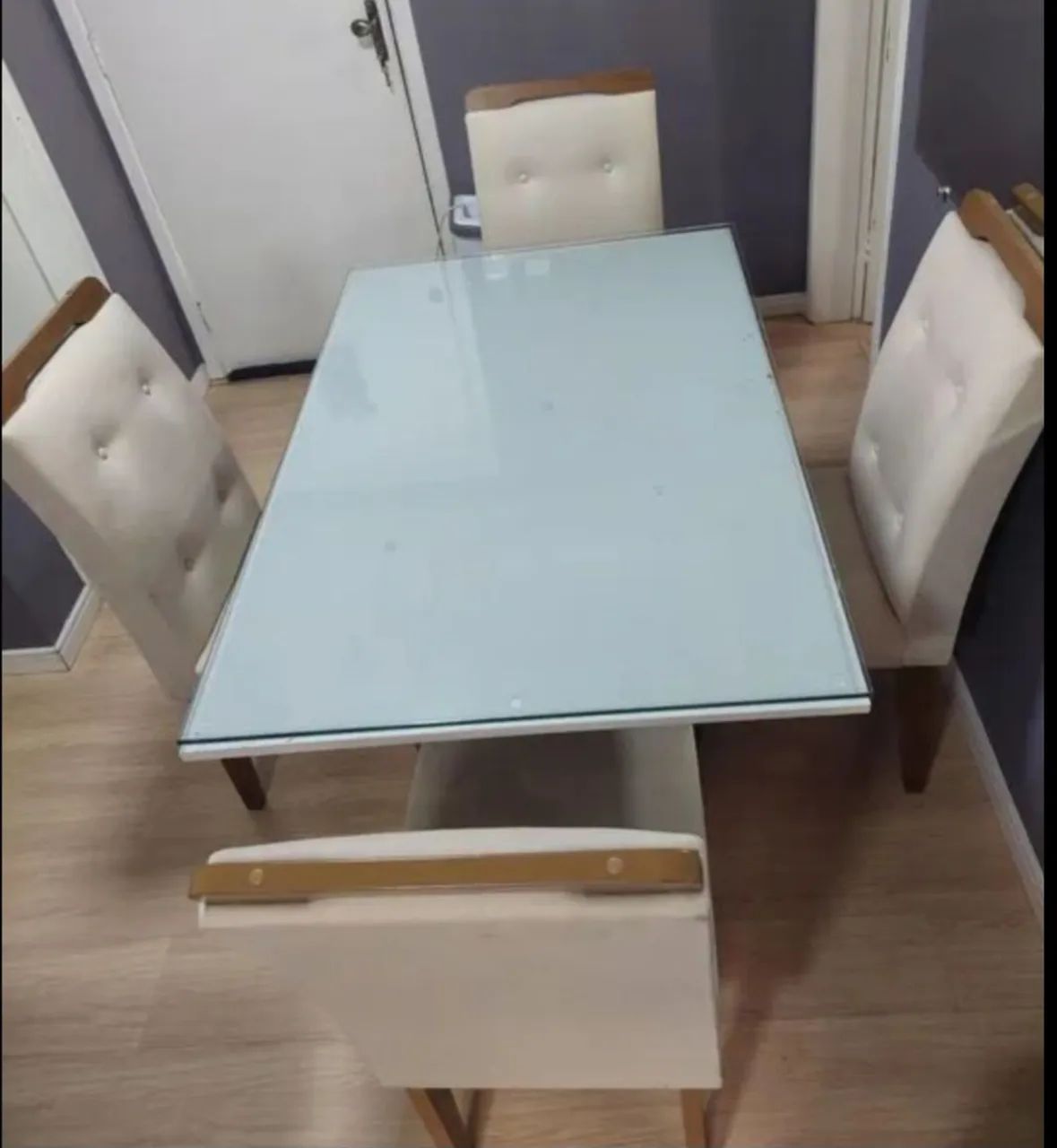 Conjunto de mesa 4 cadeiras  - Foto 4