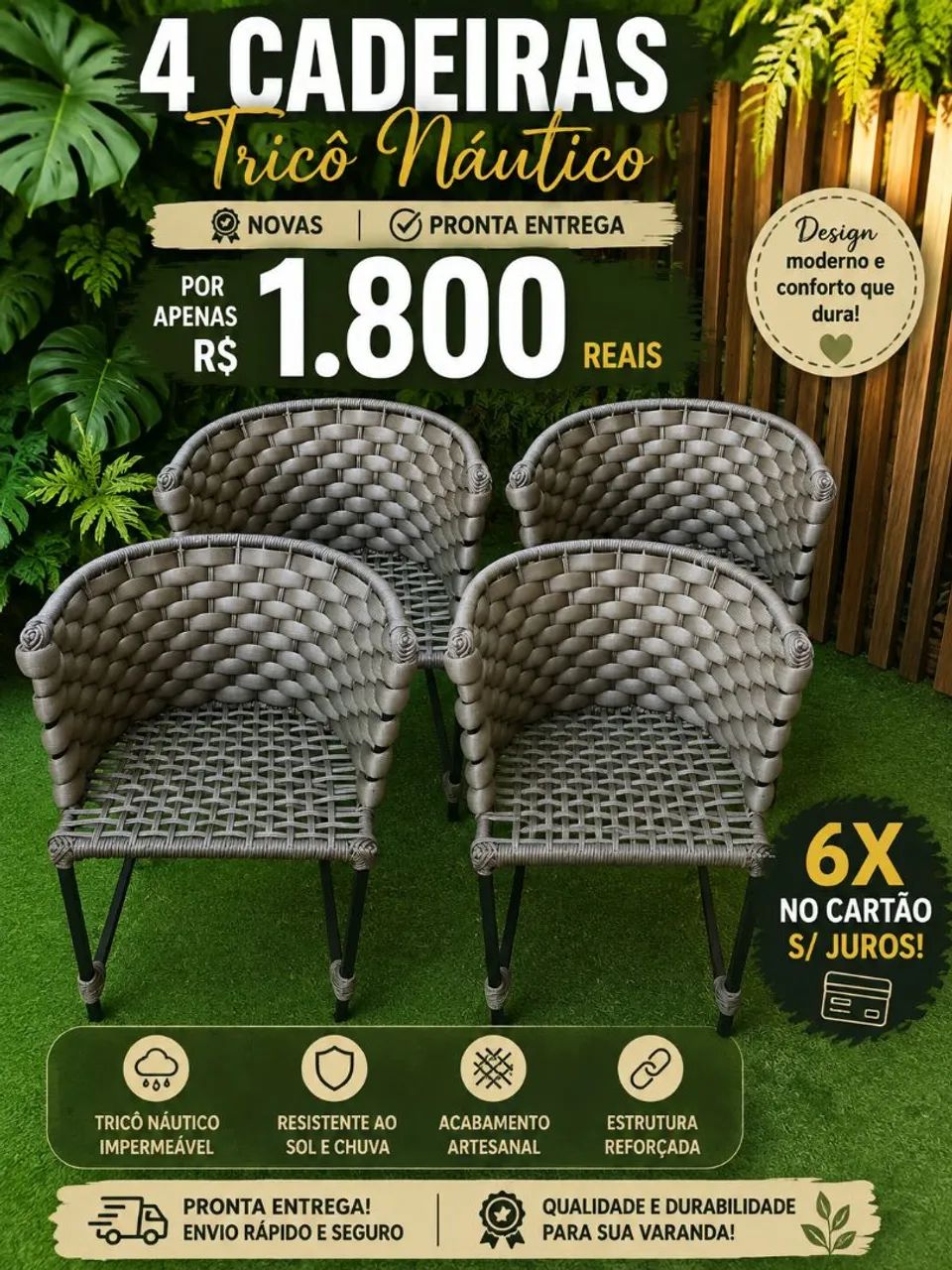 POLTRONAS TRICÔ NÁUTICO PRONTA ENTREGA 