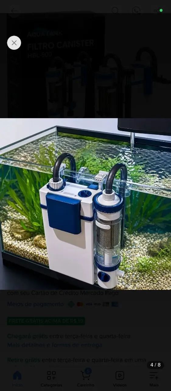 Filtro de aquário Aqua Tank mini canister  - Foto 5