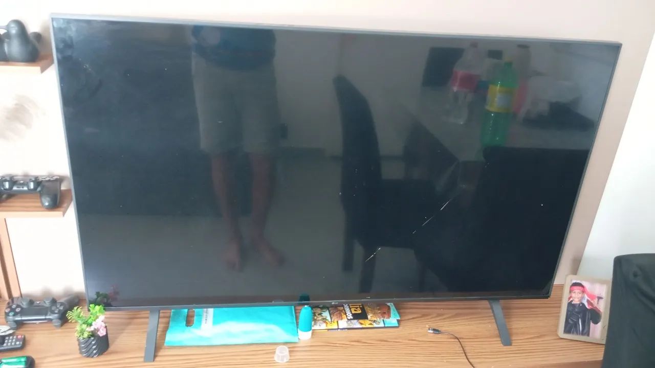 Tv LG 50 polegadas tela quebrada  - Foto 3