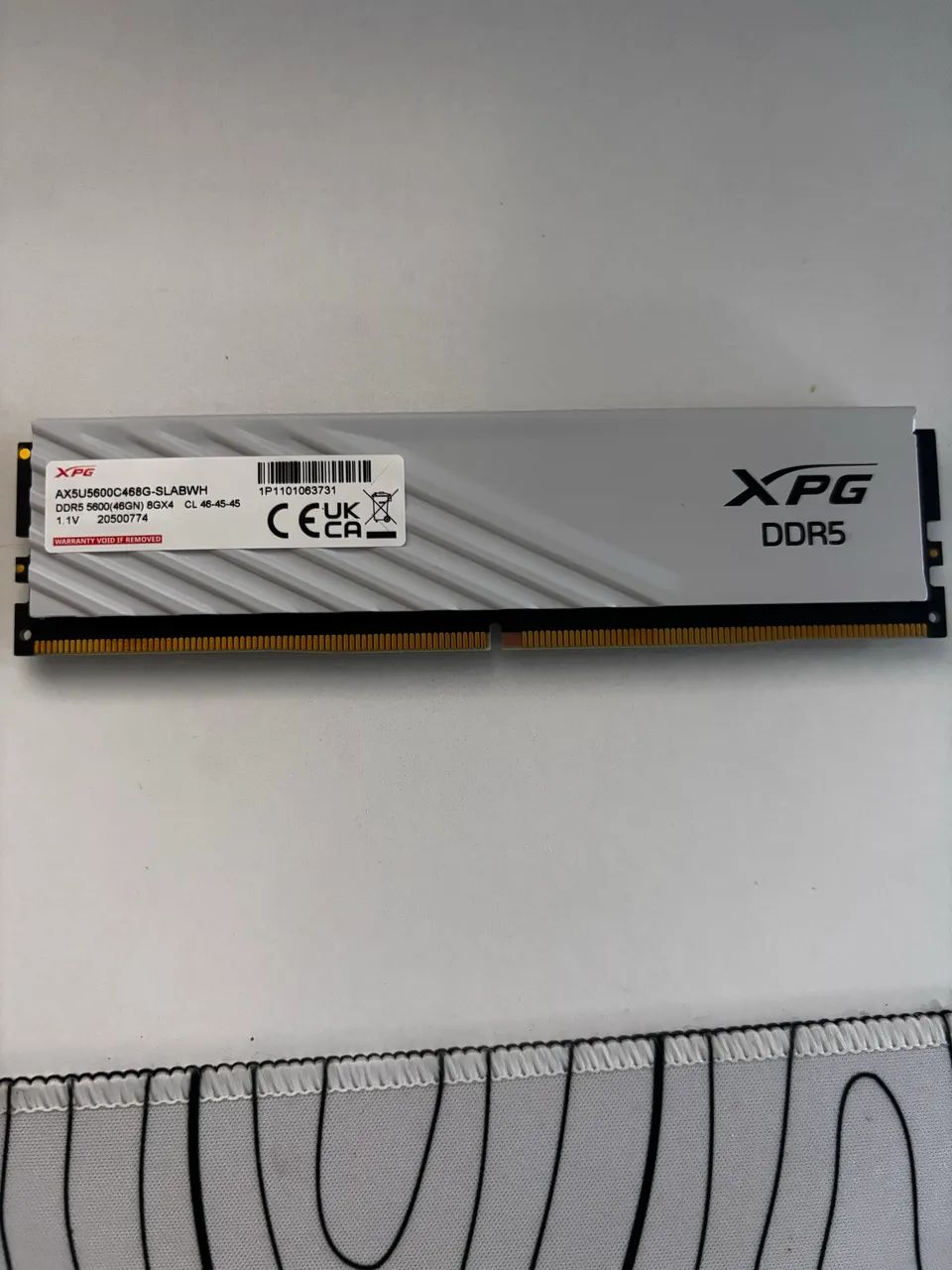 MEMORIA XPG DDR5 8GB BRANCA