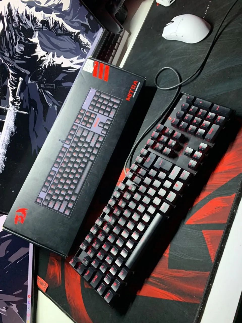 TECLADO MECÂNICO REDRAGON MITRA - Foto 4