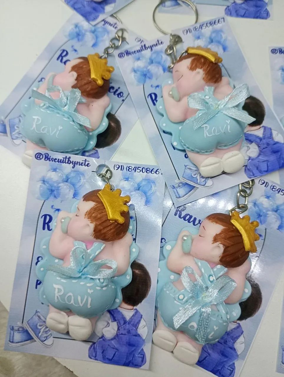 Lembrancinhas para chá de bebê em Biscuit  - Foto 3