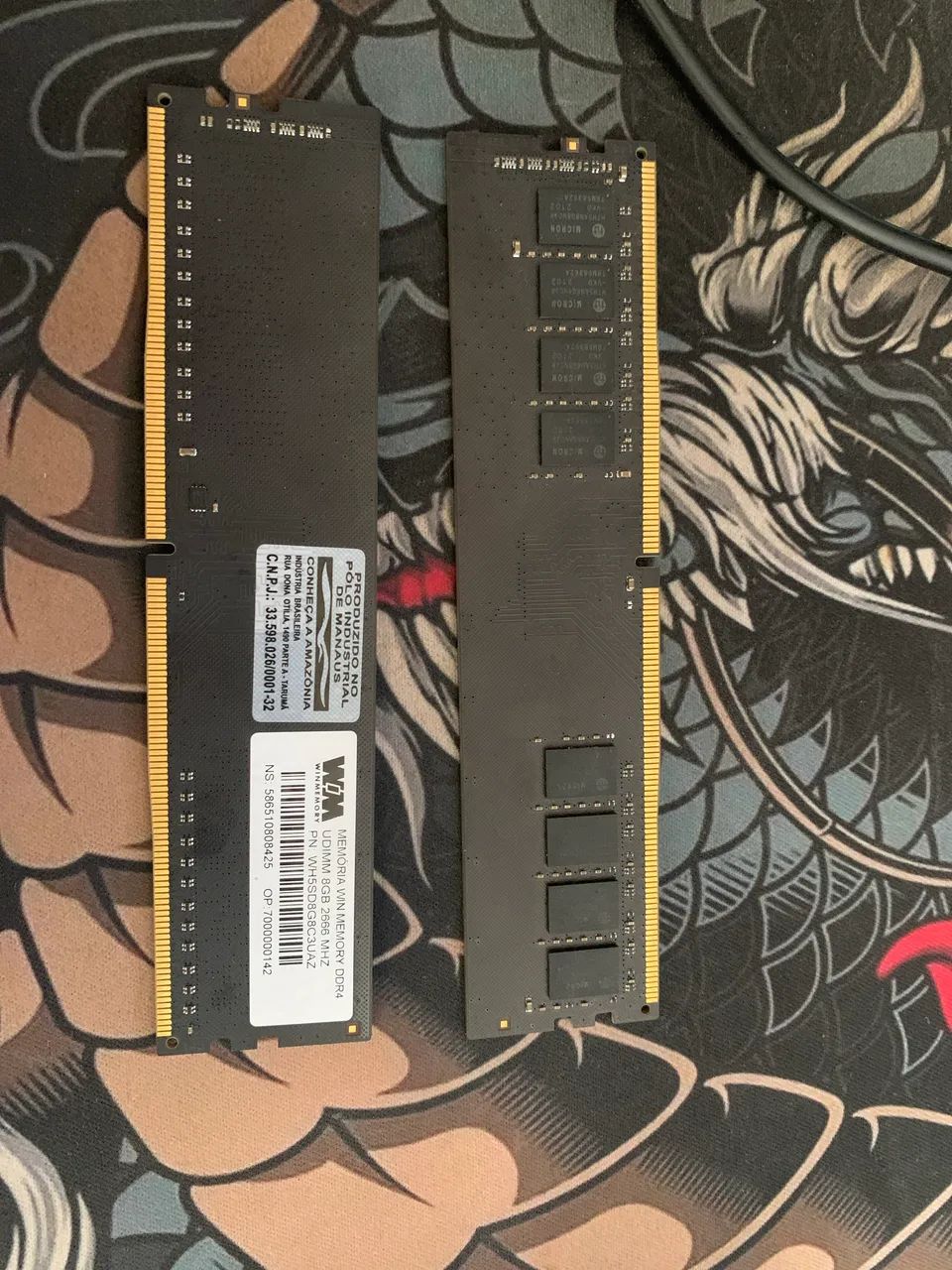 2 MEMÓRIA RAM WIN MEMORY DDR4 UDIMM 8GB 2666MHZ