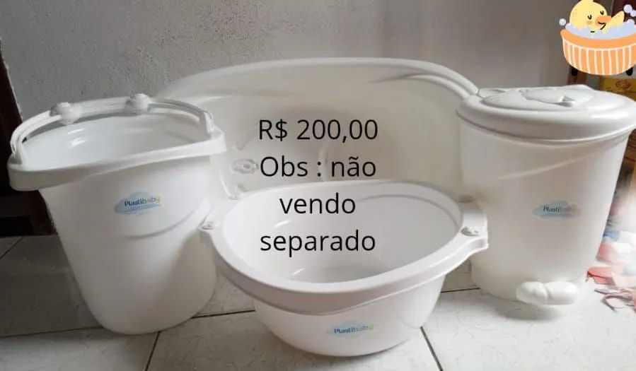 Kit banho e limpeza de bebê 