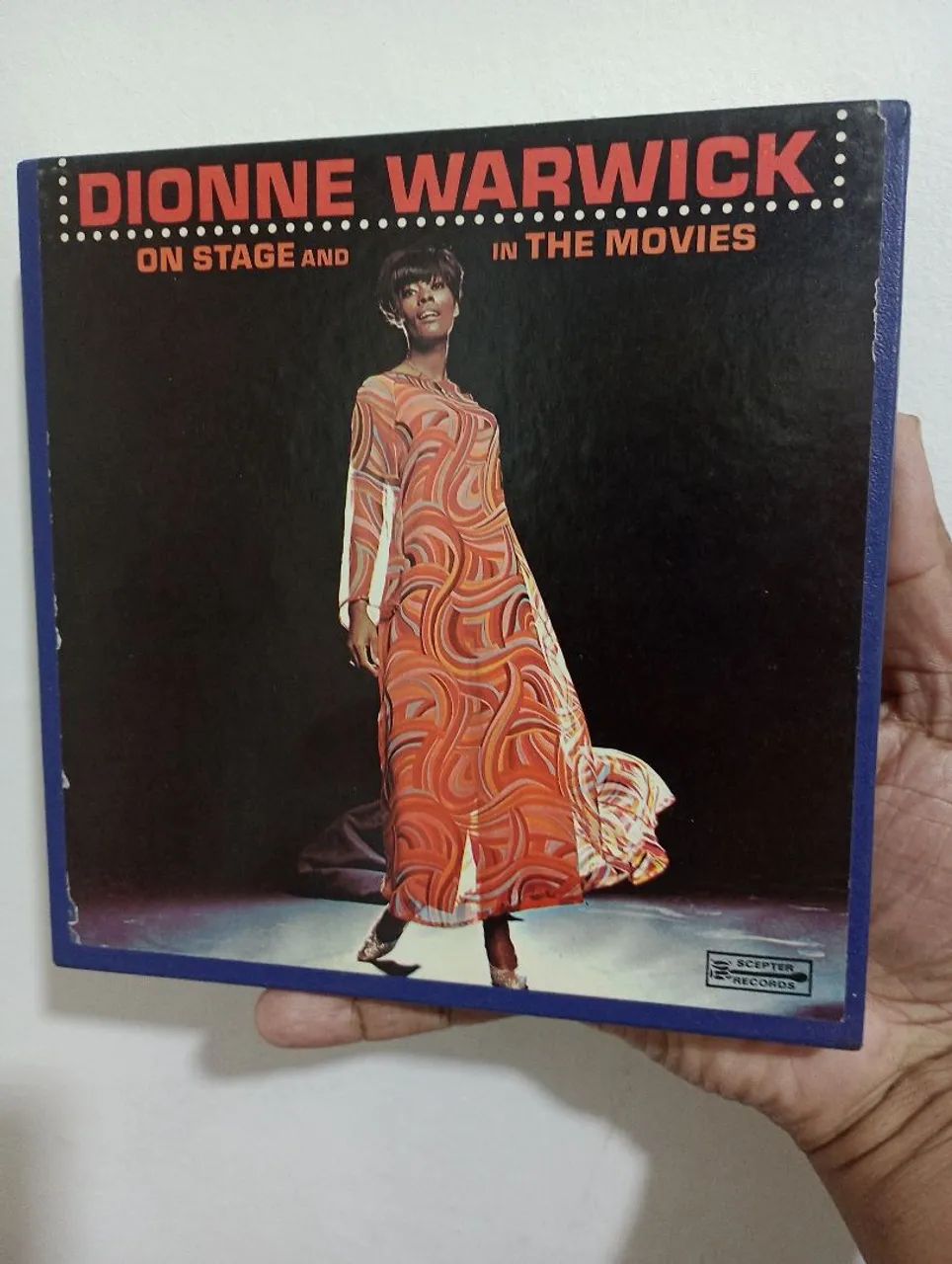 FITA DE GRAVADOR DE ROLO  DIONNE WARWICK.   Fita de gravador de Rolo 7 polegadas 
