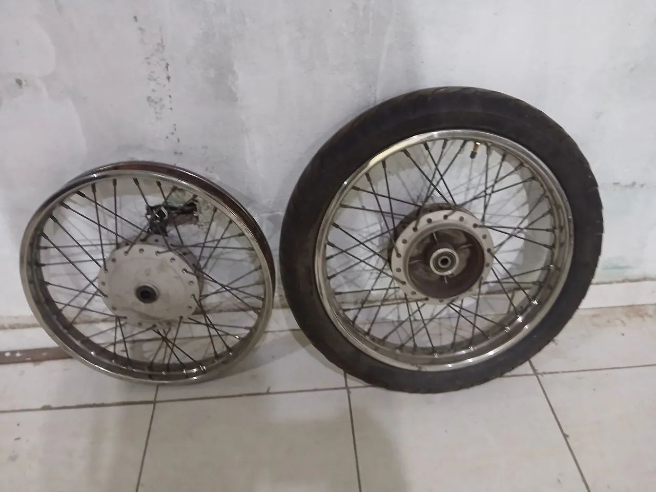 Rodas de ferro para moto - Foto 2